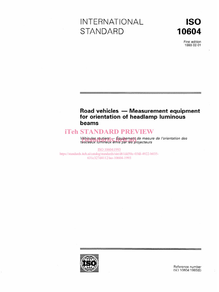 Iso 10604 1993 | PDF | International Organization For Standardization ...