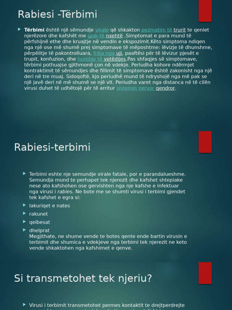 Rabiesi - Tërbimi | PDF