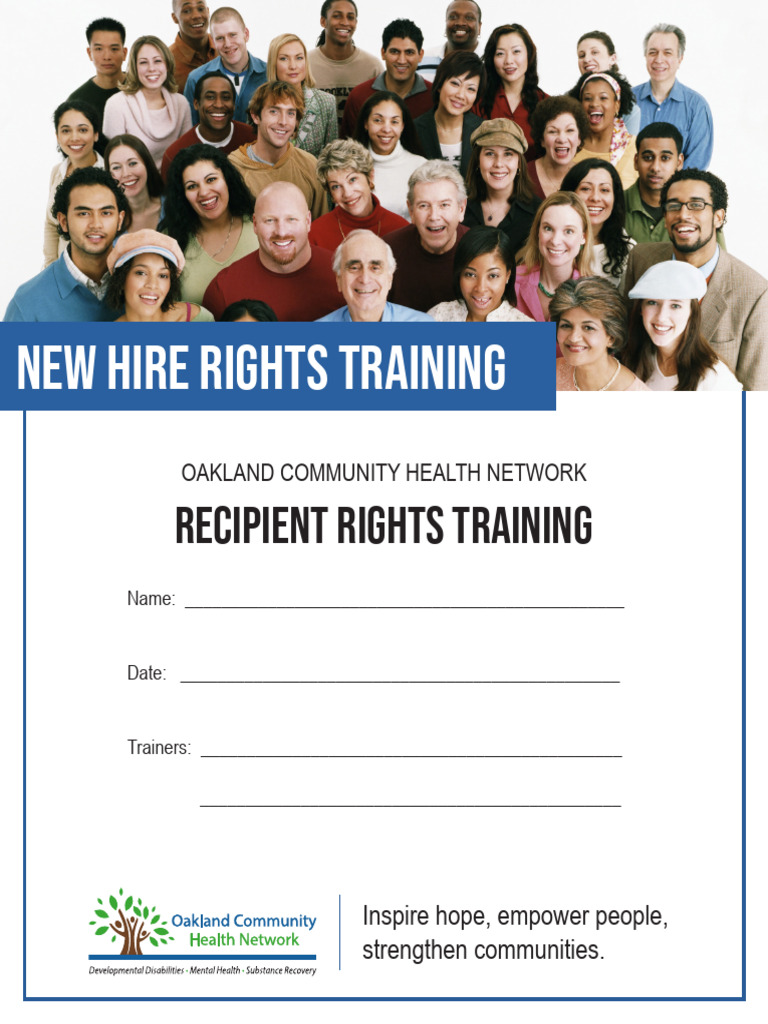 Recipient Rights Training Overview | PDF | Legal Guardian | Informed ...