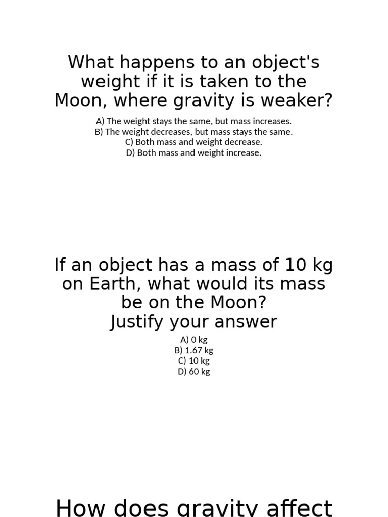 Recap weight vs mass pdf