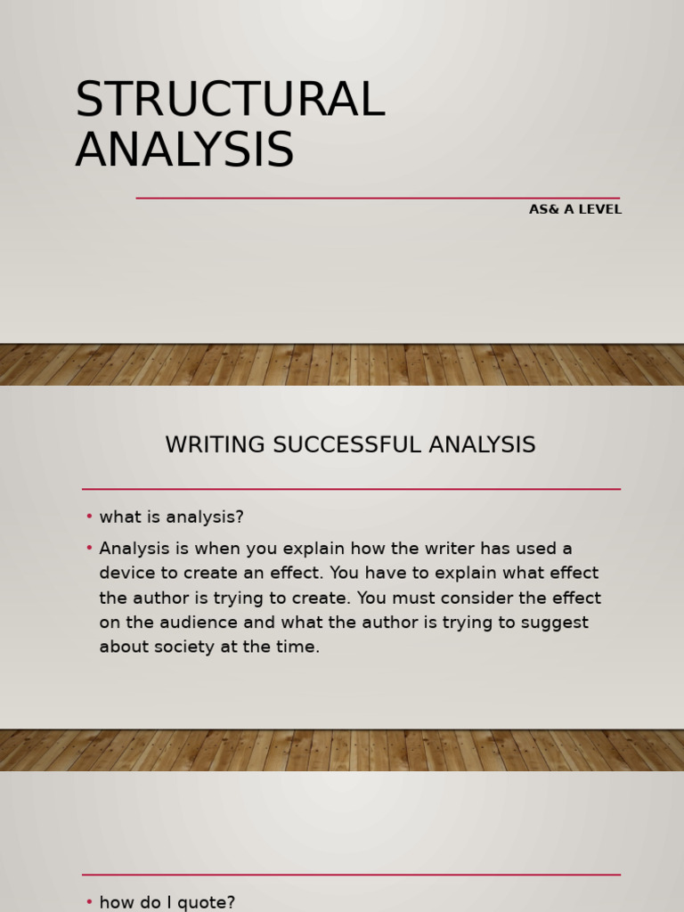 Structural Analysis | PDF | Language Arts & Discipline | Self-Improvement