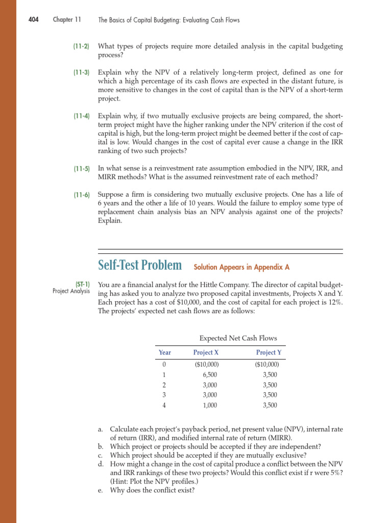 Capital Budgeting: NPV and IRR Analysis | PDF | Capital Budgeting ...