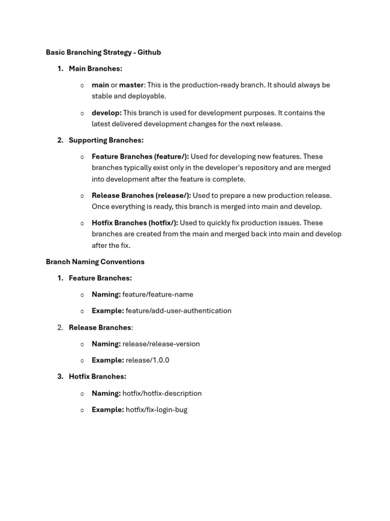 GitHub Branching and Coding Standards | PDF | Html Element | Databases