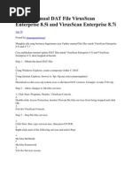 Update Manual DAT File VirusScan Enterprise 8