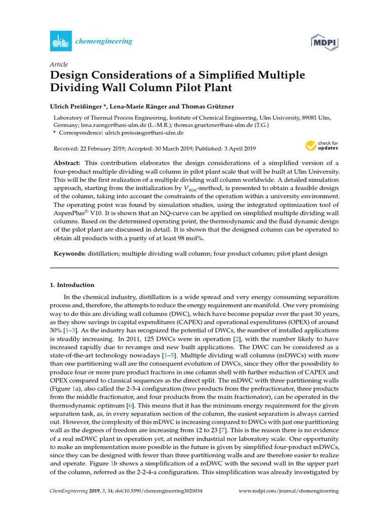 ChemEngineering 03 00034 | PDF | Applied And Interdisciplinary Physics ...