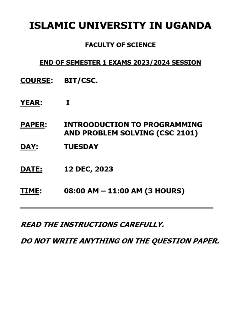Csc 1106 papera pdf parameter computer programming salary