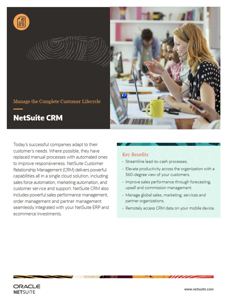Ds Netsuite CRM Plus | PDF | Customer Relationship Management | Sales