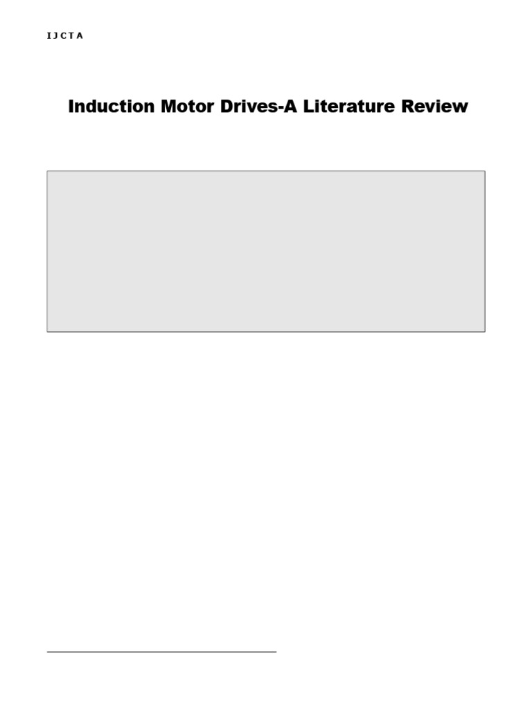 Induction Motor Pdf Electric Motor Power Inverter