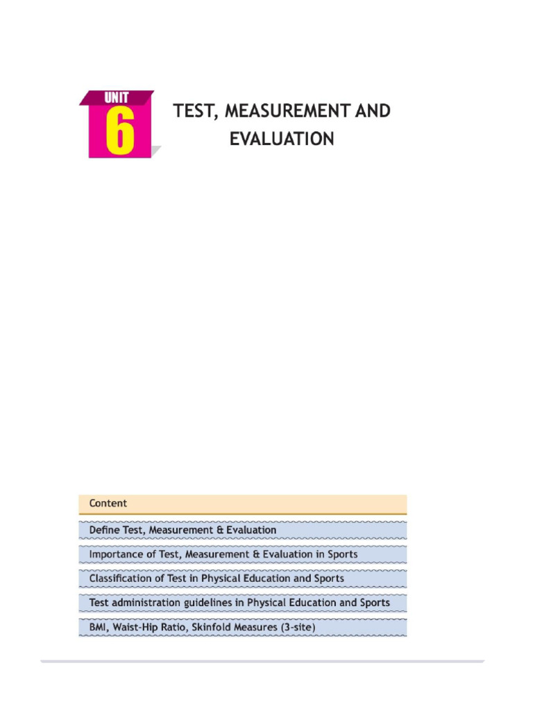 Distinction Between Measurement and Evaluation | PDF | Body Mass Index ...