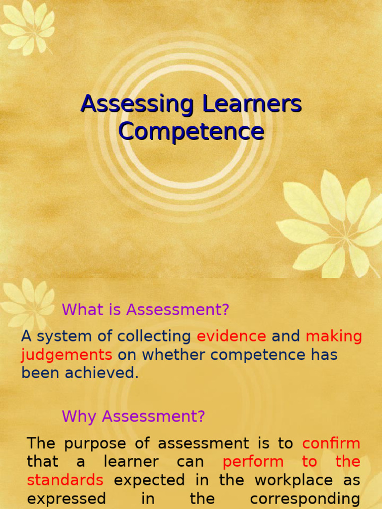 T12a Learners Assessment | PDF | Educational Assessment | Education Theory