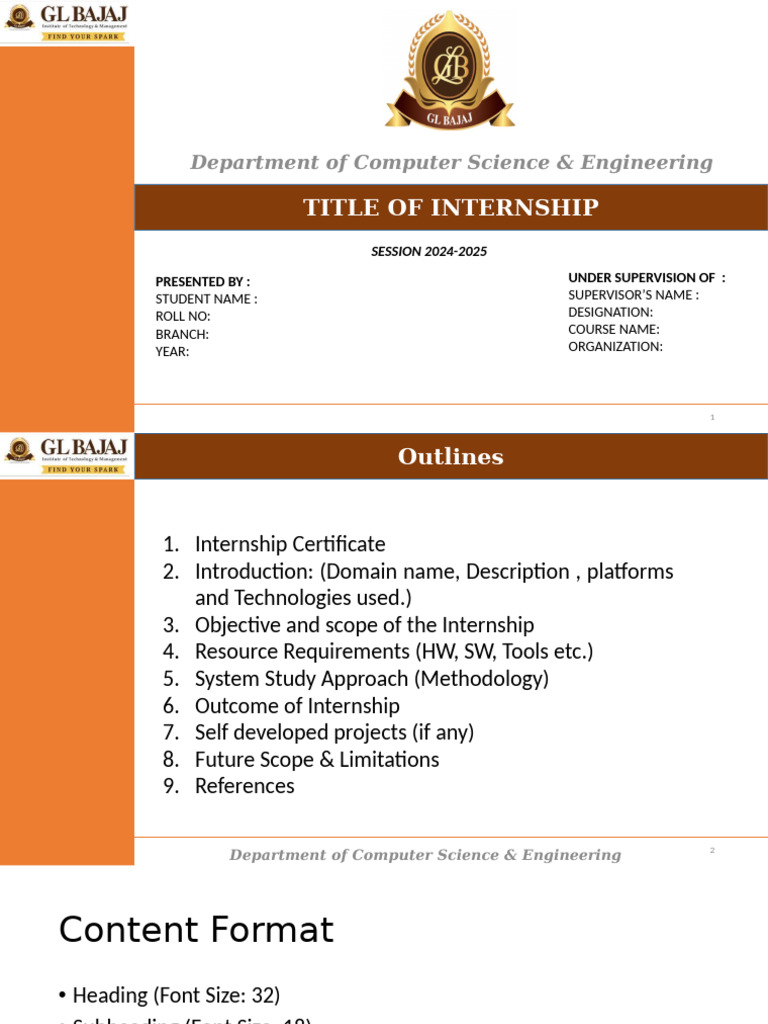 Internship Report and Certificate Guide | PDF | Computer Science ...