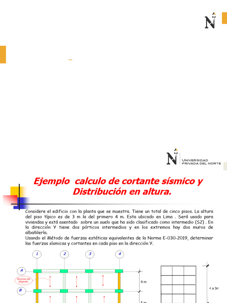 Análisis Sísmico Método Estático NTE-030 | PDF | Albañilería