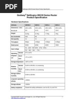 Quidway NetEngine 20E／20 Series Router Product Specification