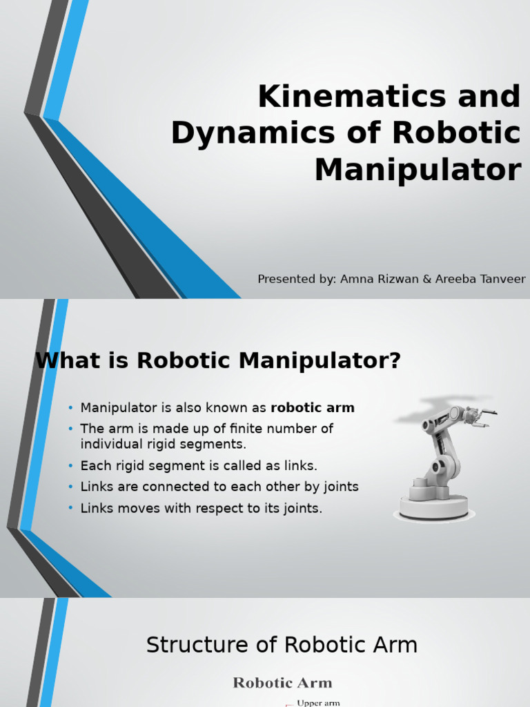 Kinematics & Dynamics of Robotic Arms | PDF | Kinematics | Classical ...