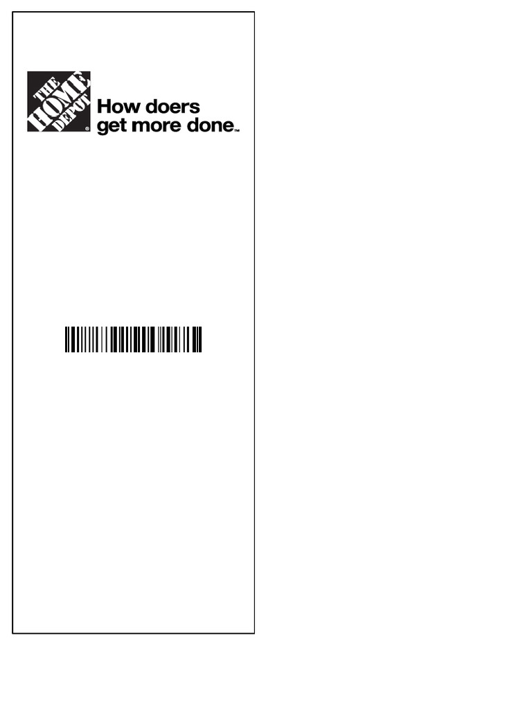 Home Depot Receipt - 4FT FIH Purchase | PDF | Business | Law