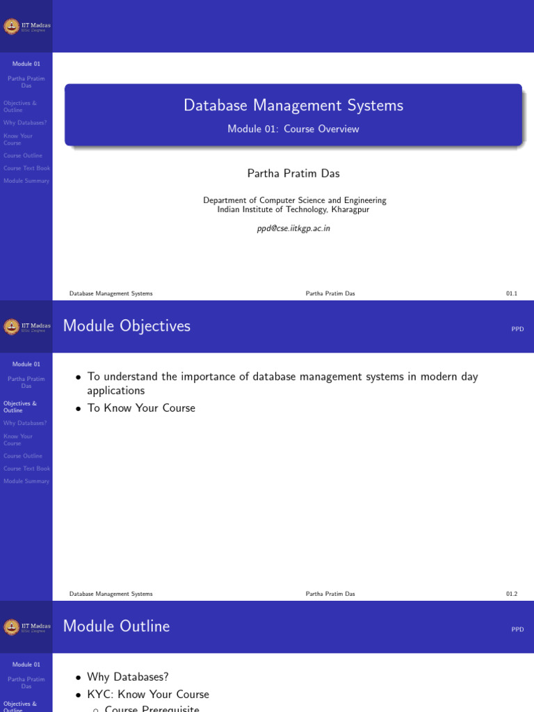 Overview of Database Management Systems | PDF | Databases | Function ...