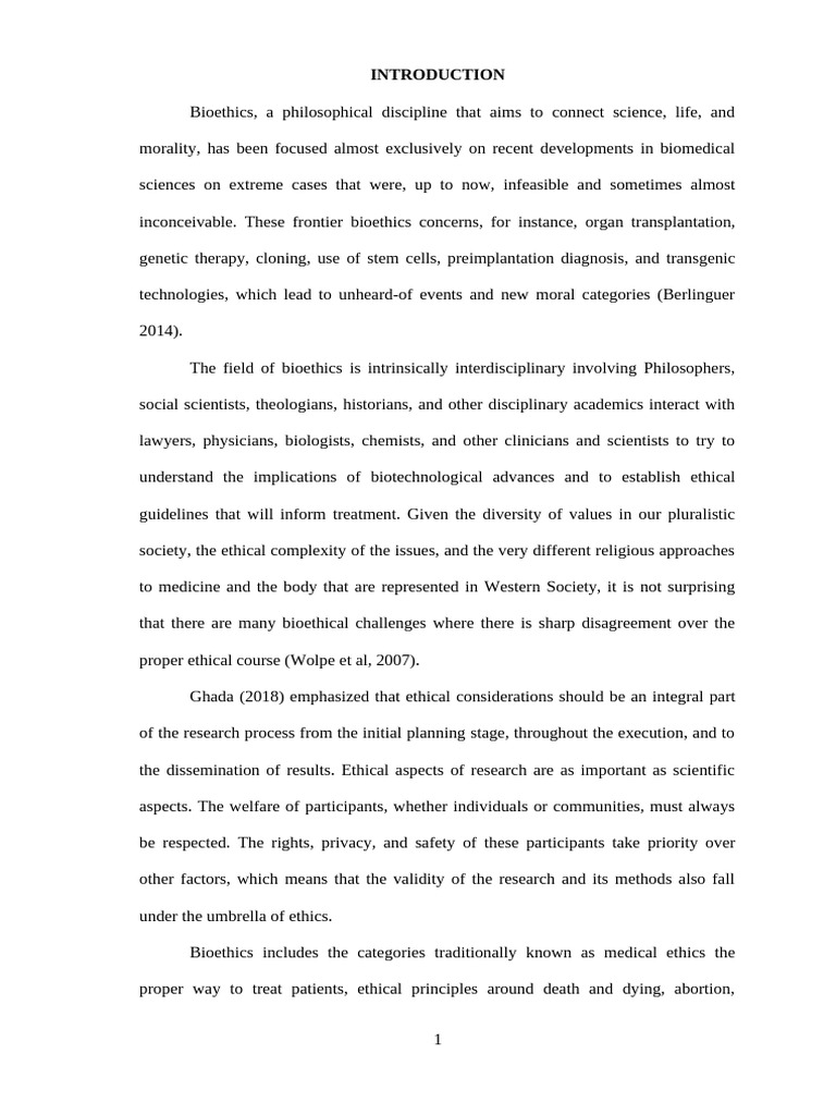 Key Principles of Bioethics Explained | PDF | Bioethics | Hormone ...