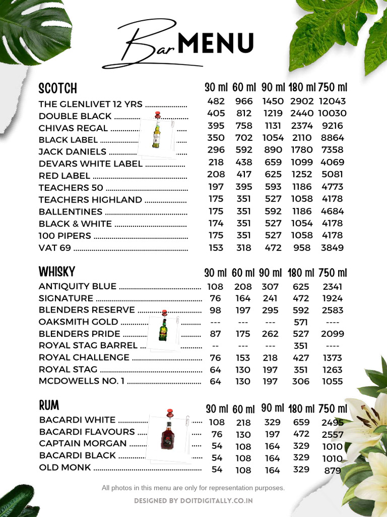 Green Leaf Scan Menu (1) - Compressed | PDF | Foods | Cuisine