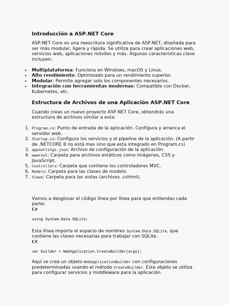 Introducción A ASP | PDF | Tecnologías de la información | Ingeniería ...