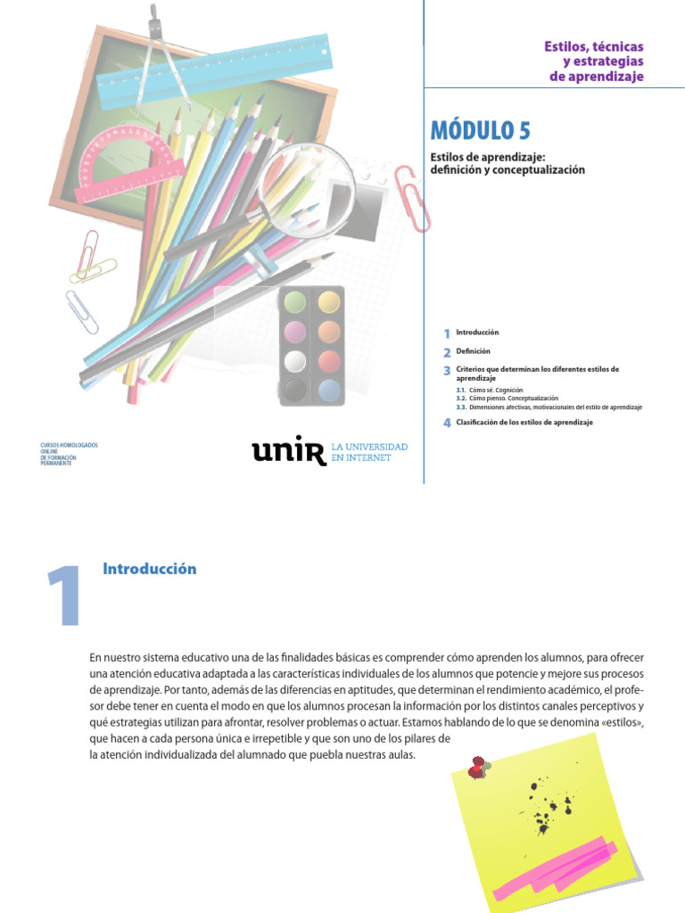 Estilos y Estrategias de Aprendizaje | PDF | Aprendizaje | Aprendiendo ...