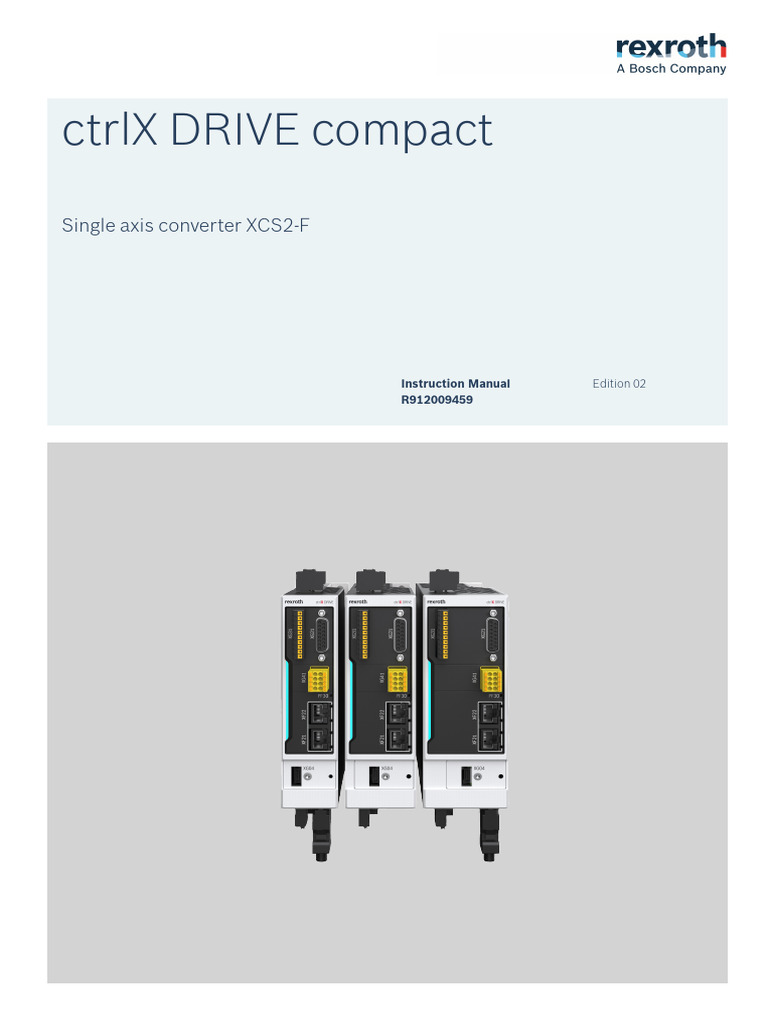 ctrlX Drive XCS2-F Instruction Manual | PDF | Alternating Current ...