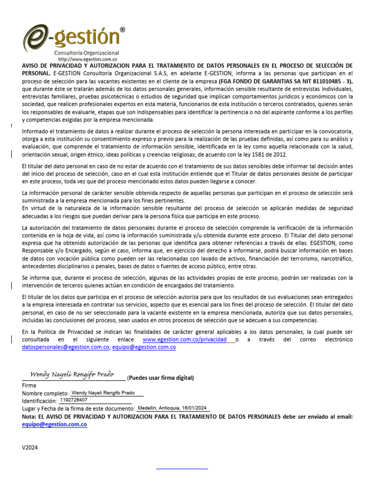 0 Tratamiento de Datos Personales FGA | PDF | Business | Institución