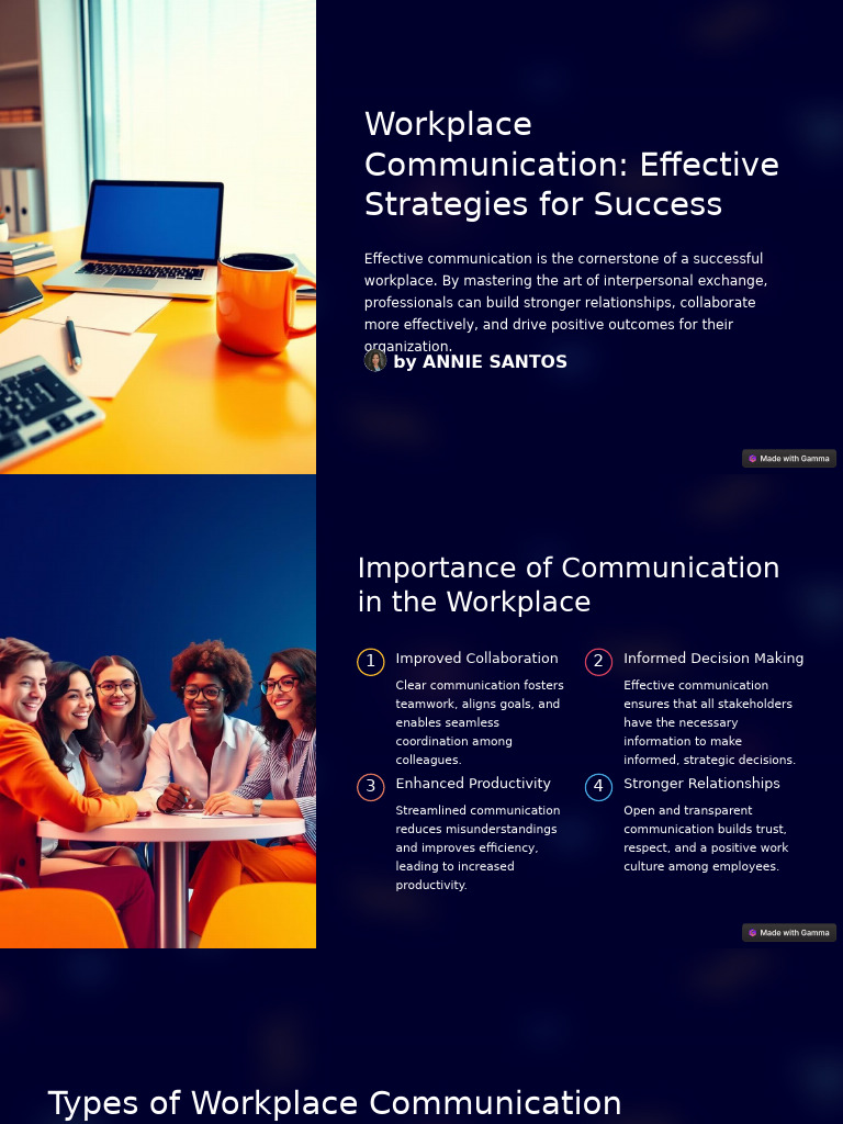 Effective Workplace Communication Strategies | PDF | Communication ...