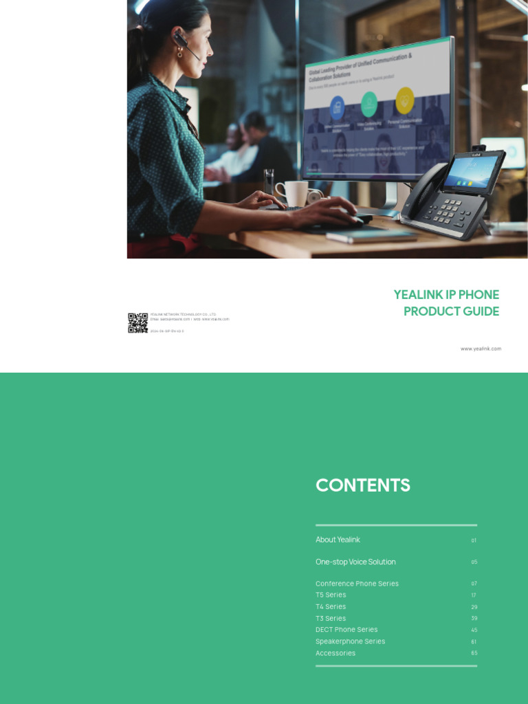 IP+Phone+Brochure+en+V2 0 | PDF | Telephone | Bluetooth