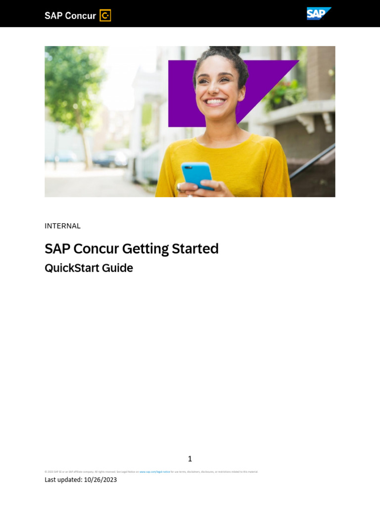Cte en Us SAP Concur Getting Started Quickstart Guide Final Horizon ...