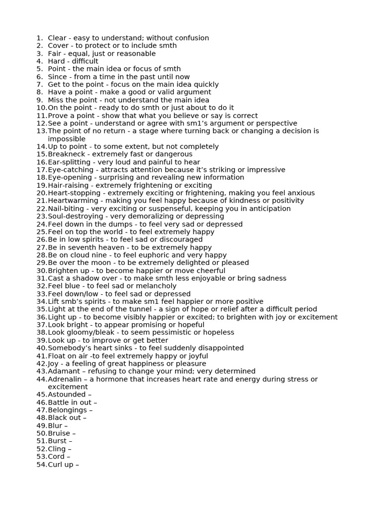 Words 8 Unit | PDF