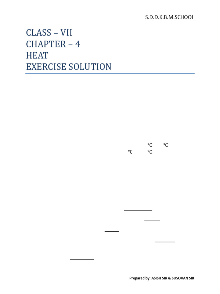 Class 7 ch 4 heat pdf heat transfer heat