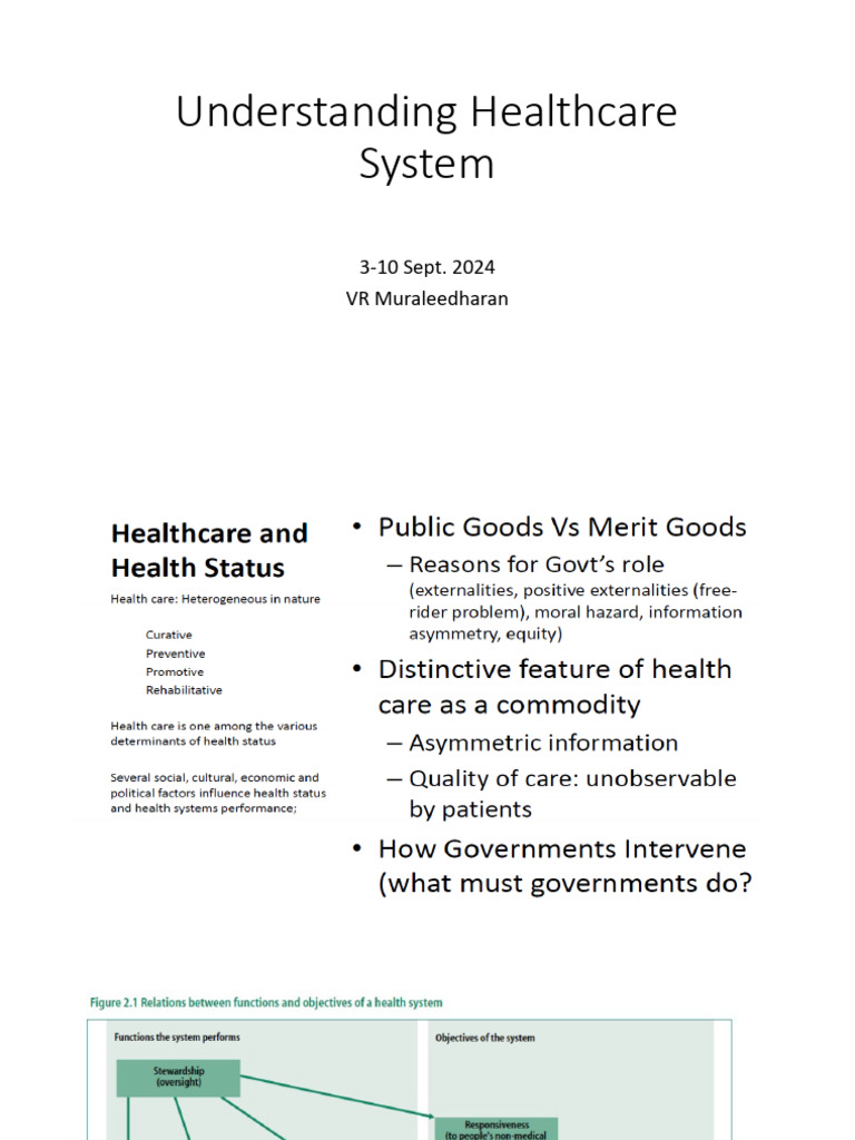 Understanding Healthcare System | PDF