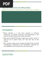 Withholding Tax Computation Under TRAIN | PDF | Payroll Tax | Taxes