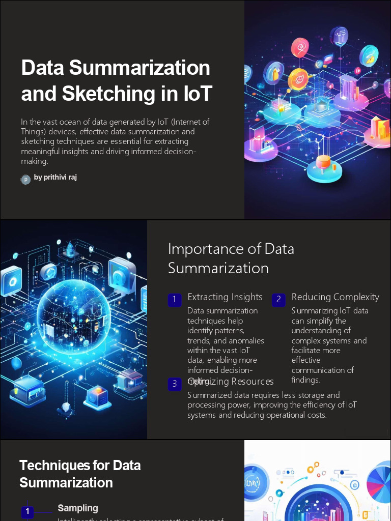 Data Summarization in IoT Insights | PDF | Internet Of Things | Data