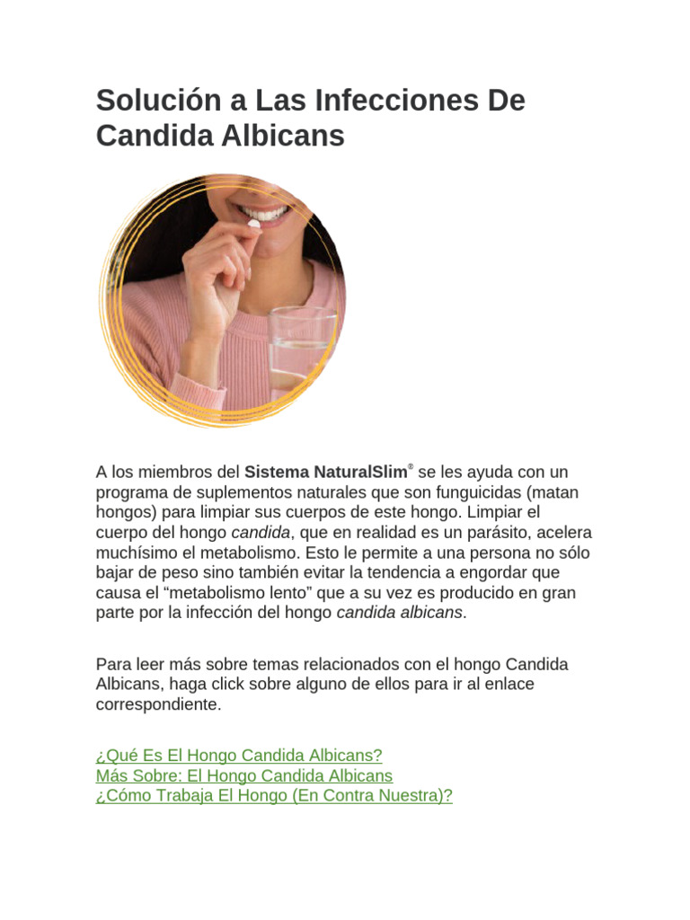 Infecciones por Hongo Candida Albicans | PDF | Las bacterias | Candida ...