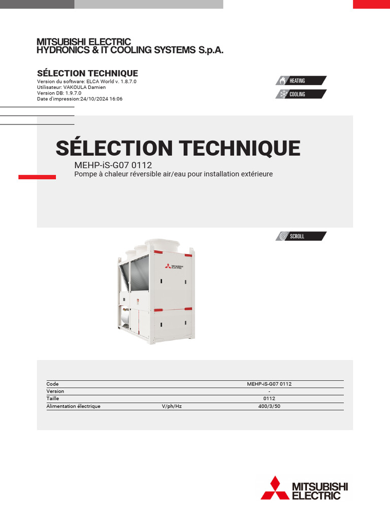 Pompe à chaleur MEHP-iS-G07 0112 | PDF | Pompe à chaleur | Connectique