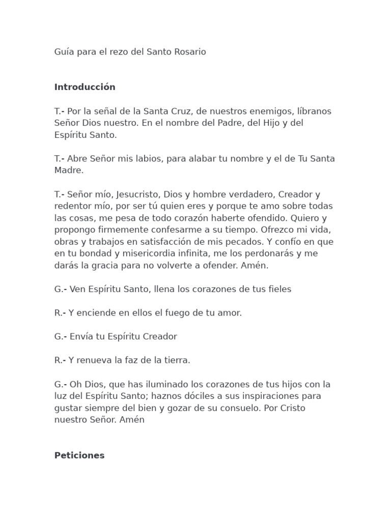 Rosario | PDF | María, madre de Jesús | Cristo (título)