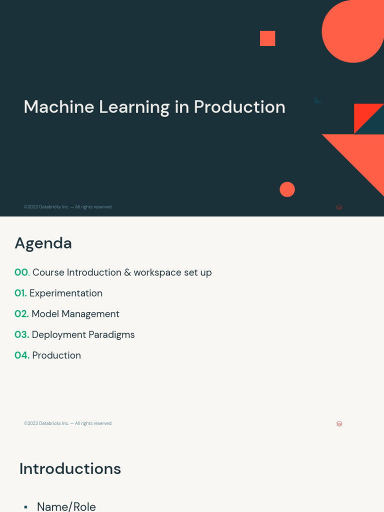 Machine Learning in Production Overview | PDF | Information Technology ...