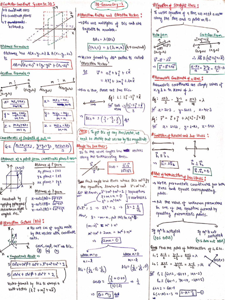 3d Geometry | PDF
