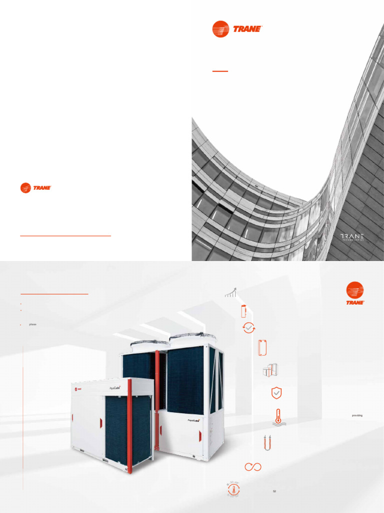 Trane CXAU VFD Unit Overview | PDF | Heat Exchanger | Air Conditioning