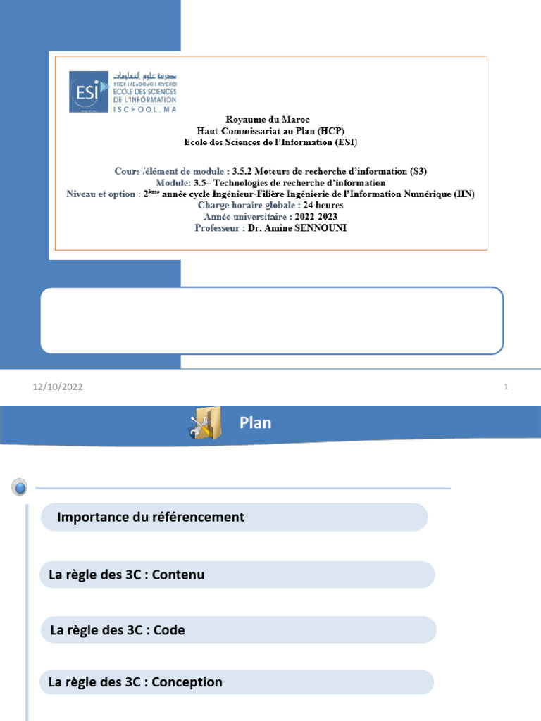 SEO : Règles des 3C pour l'indexation | PDF | Optimisation de moteur de ...