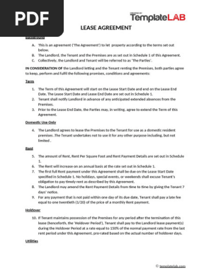 House rental-Lease-Agreement-