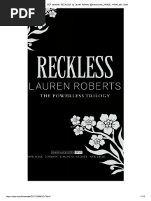 PDF Translate - RECKLESS by Lauren Roberts (@websnovel) - 240628 - 145640.PDF - Sider