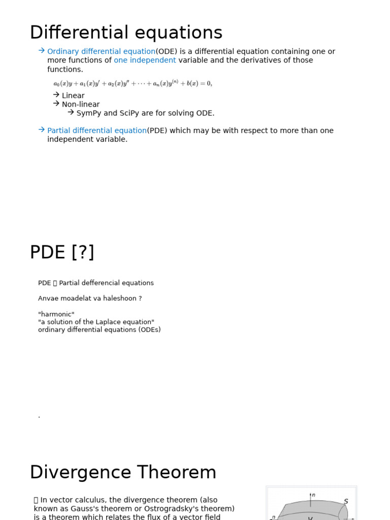 Partial Differential Review | PDF