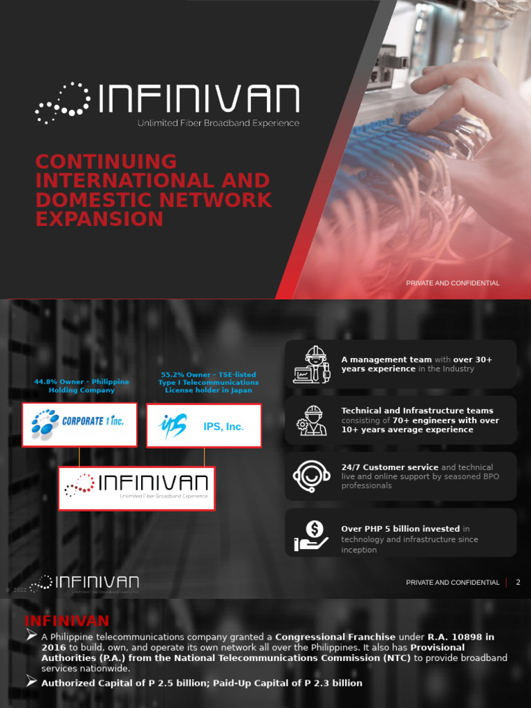 Infinivan's Network Expansion Plans | PDF | Telecommunications ...