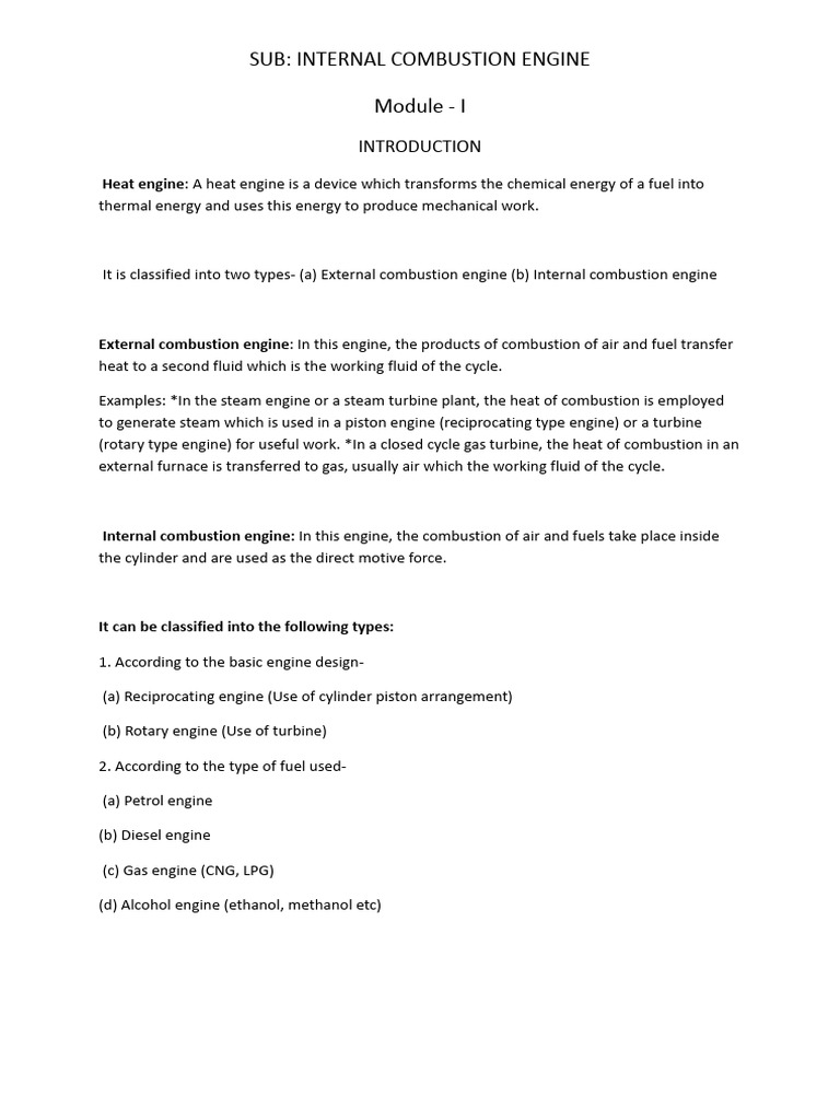 ICE | PDF | Internal Combustion Engine | Diesel Engine