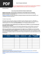 PFAS Declaration Template - English | PDF | Business