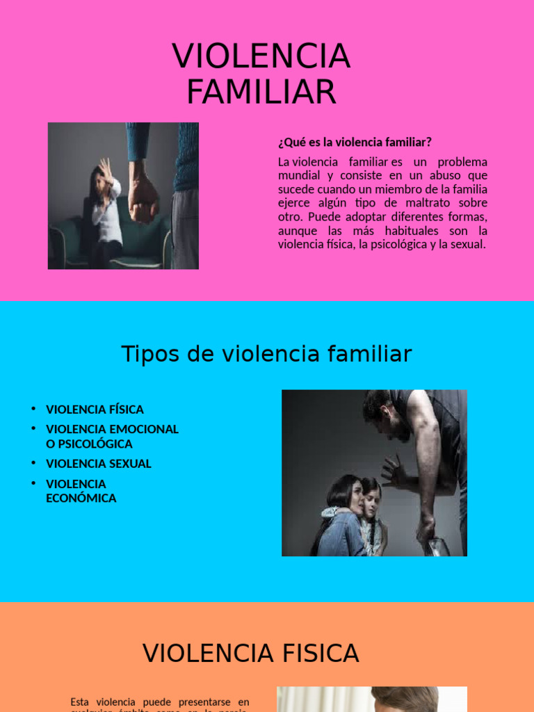 Tipos y Consecuencias de la Violencia Familiar | PDF | Violencia ...