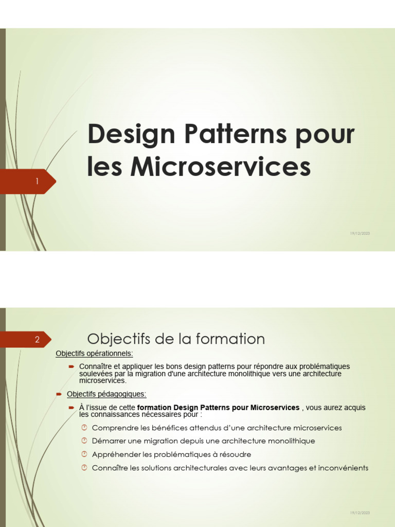 Design Patterns pour Microservices | PDF | Architecture orientée ...