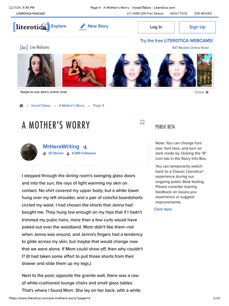 Page 4 - A Mother's Worry - Incest - Taboo | PDF | Arm | Hand